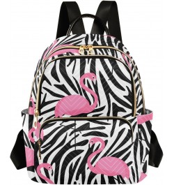 Flamingos Fashion Backpack Purse for Women Multipurpose Casual Daypack with Multi Pockets & Secured Zipper Anti-Theft Rucksac...