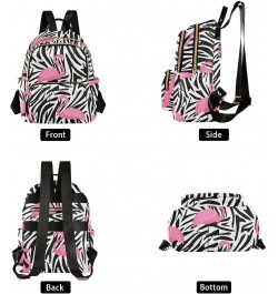 Flamingos Fashion Backpack Purse for Women Multipurpose Casual Daypack with Multi Pockets & Secured Zipper Anti-Theft Rucksac...