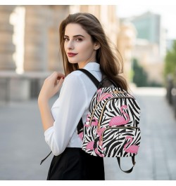 Flamingos Fashion Backpack Purse for Women Multipurpose Casual Daypack with Multi Pockets & Secured Zipper Anti-Theft Rucksac...