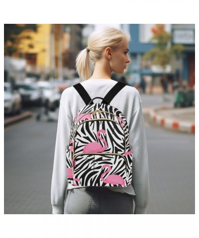 Flamingos Fashion Backpack Purse for Women Multipurpose Casual Daypack with Multi Pockets & Secured Zipper Anti-Theft Rucksac...