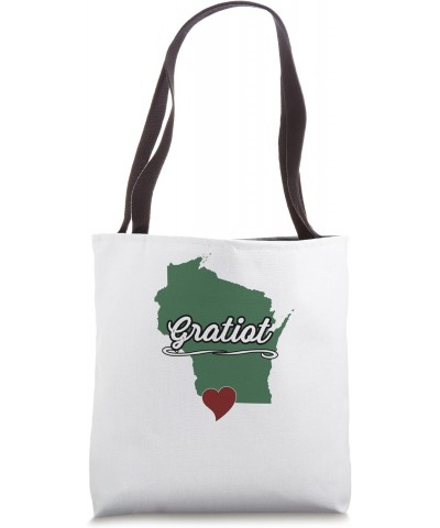 GRATIOT - Wisconsin | WI USA - City State Souvenir - Tote Bag $16.50 Totes