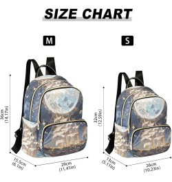 Medium Fashion Backpack for Women Fantasy Ship Ocean Print Ladies Travel Daypack Aesthetic Shoulder Bag 11.4×6.1×14.1 IN $15....