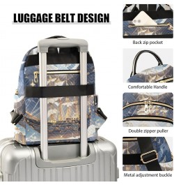 Medium Fashion Backpack for Women Fantasy Ship Ocean Print Ladies Travel Daypack Aesthetic Shoulder Bag 11.4×6.1×14.1 IN $15....