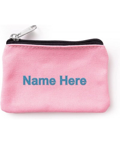 Personalized Customzied Text/Name Zero wallet Full Zip Wallet Hand Purse Clutch Wallet pink $9.17 Wallets