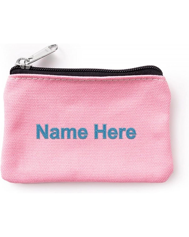 Personalized Customzied Text/Name Zero wallet Full Zip Wallet Hand Purse Clutch Wallet pink $9.17 Wallets