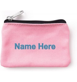 Personalized Customzied Text/Name Zero wallet Full Zip Wallet Hand Purse Clutch Wallet pink $9.17 Wallets