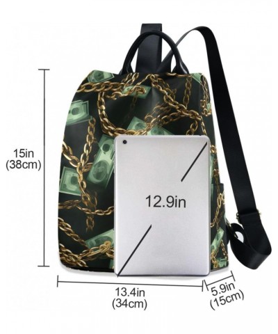 Dollar Bills Womens Backpack Purse Travel Backpack Anti Theft Shoulder Bag Satchel Bags for Women Work Ladies Travel $14.96 B...