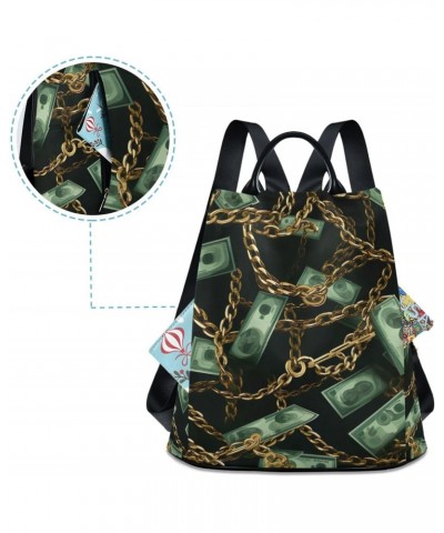 Dollar Bills Womens Backpack Purse Travel Backpack Anti Theft Shoulder Bag Satchel Bags for Women Work Ladies Travel $14.96 B...