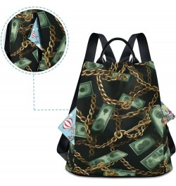 Dollar Bills Womens Backpack Purse Travel Backpack Anti Theft Shoulder Bag Satchel Bags for Women Work Ladies Travel $14.96 B...