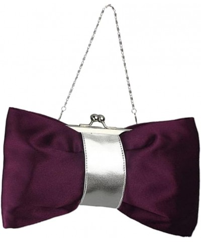 2pcs Women Pu Bow Evening Bag Clutch Wallet for Women Hand Purse for Women Clutch for Women Evening Purple $9.74 Evening Bags