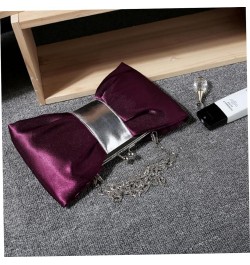 2pcs Women Pu Bow Evening Bag Clutch Wallet for Women Hand Purse for Women Clutch for Women Evening Purple $9.74 Evening Bags