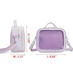 Ita Bag Crossbody Handbags Kawaii Shoulder Bags with Insert Anime Pins Display 12-purple $15.17 Crossbody Bags