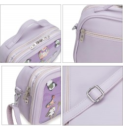 Ita Bag Crossbody Handbags Kawaii Shoulder Bags with Insert Anime Pins Display 12-purple $15.17 Crossbody Bags