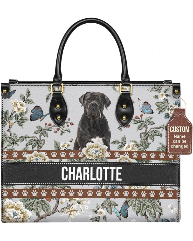 Personalized Cane Corso Dog Handbags, Custom Name Dog Leather Bags, Purses, Shoulder Bag, Gift For Dog Mom Dog Lover Style 5 ...