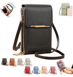 Anti-Theft Leather Bag,Mini Messenger Shoulder Handbag Wallet,RFID Blocking PU Leather Crossbody Bag for Women Black $9.23 Cr...