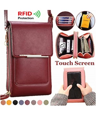 Anti-Theft Leather Bag,Mini Messenger Shoulder Handbag Wallet,RFID Blocking PU Leather Crossbody Bag for Women Black $9.23 Cr...