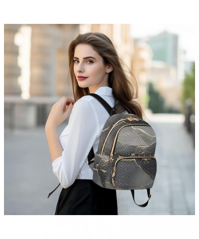 Colorful Marble Women's Backpack Wallet Casual Small Backpack Fashion Women's Travel Bag School Backpack Color290 Medium $17....