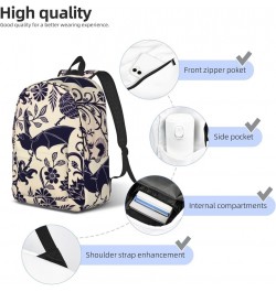 Bat Print Print Unisex Canvas Backpack Cute Backpack For Travel Sports Casual Aesthetic Backpack Black Small $18.04 Backpacks