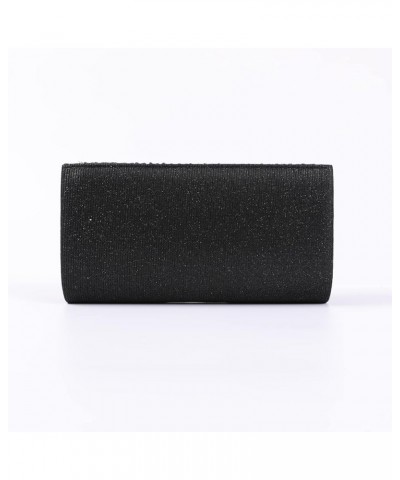 Fashion Clutch Women Evening Bags for Wallets Wedding Formal Prom Vertical bar Folding cloth Handbag purse Black-1 $10.87 Eve...