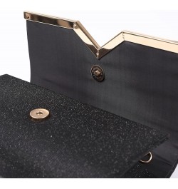 Fashion Clutch Women Evening Bags for Wallets Wedding Formal Prom Vertical bar Folding cloth Handbag purse Black-1 $10.87 Eve...