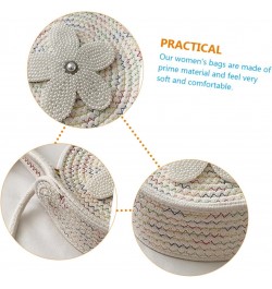 2pcs Messenger Small Round Bag Beach Purse Straw Purses for Women Crossbody Sling Bags for Women Woven Bag Girls Wallets Cros...