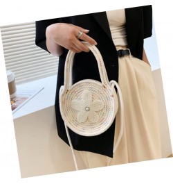 2pcs Messenger Small Round Bag Beach Purse Straw Purses for Women Crossbody Sling Bags for Women Woven Bag Girls Wallets Cros...