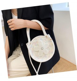 2pcs Messenger Small Round Bag Beach Purse Straw Purses for Women Crossbody Sling Bags for Women Woven Bag Girls Wallets Cros...