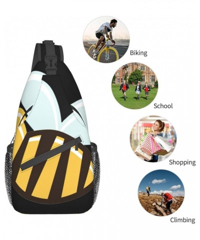 Cocktail Glasses And Wine Bottles Sling Bag Crossbody Backpack Sling Backpack Shoulder Bag For Women Men Cycling Hiking Trave...