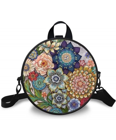 Women's Backpack,Crossbody Bags for Women, Cute Purses Shoulder Bag with Adjustable Shoulder Strap Boho Mandala $14.55 Backpacks