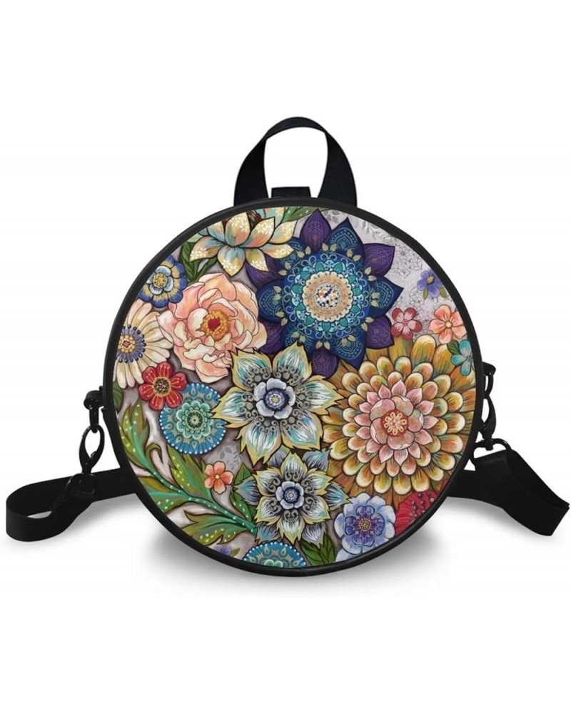 Women's Backpack,Crossbody Bags for Women, Cute Purses Shoulder Bag with Adjustable Shoulder Strap Boho Mandala $14.55 Backpacks