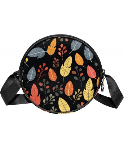 Crossbody Bags for Women,Crossbody Bag Men,Small Sling Bag,Floral Maple Leaf Nuts,Crossbody Purse $9.24 Crossbody Bags