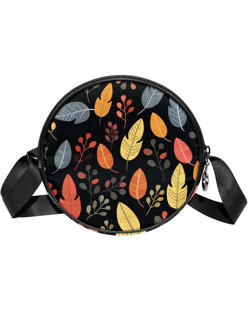 Crossbody Bags for Women,Crossbody Bag Men,Small Sling Bag,Floral Maple Leaf Nuts,Crossbody Purse $9.24 Crossbody Bags