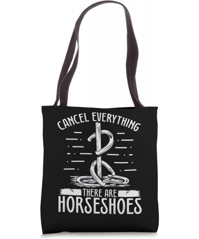 Horseshoe Pitching Tournament Cancel Everything Horseshoes Tote Bag $12.47 Totes