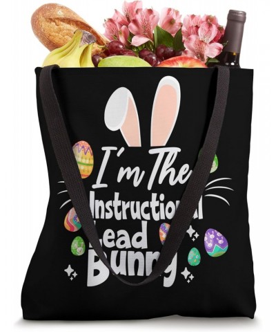 I'm The Instructional Lead Bunny Easter Day Family Matching Tote Bag $12.99 Totes