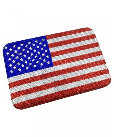 The National Flag Crystal Clutch Purse for Women Evening Bags Party Chain Shoulder Handbags $31.67 Evening Bags