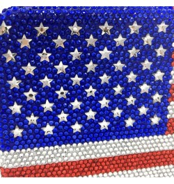 The National Flag Crystal Clutch Purse for Women Evening Bags Party Chain Shoulder Handbags $31.67 Evening Bags