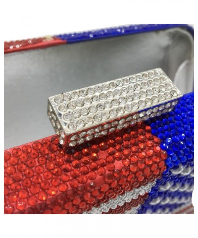 The National Flag Crystal Clutch Purse for Women Evening Bags Party Chain Shoulder Handbags $31.67 Evening Bags