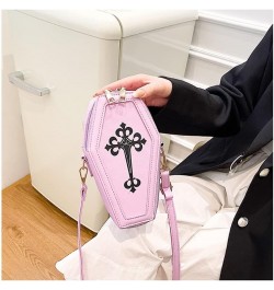 Fashion Coffin Bags for Women Gothic Purse Shoulder Bag Girls Funny halloween purses and handbags Crossbody Bag Purple $12.99...