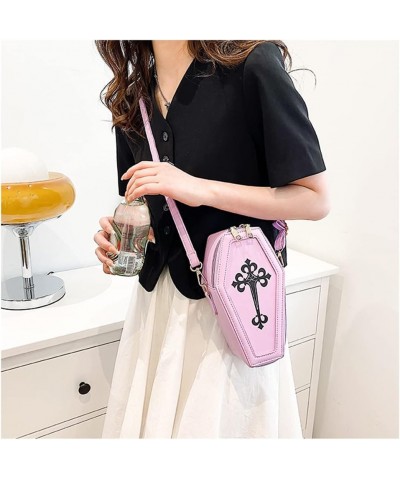 Fashion Coffin Bags for Women Gothic Purse Shoulder Bag Girls Funny halloween purses and handbags Crossbody Bag Purple $12.99...