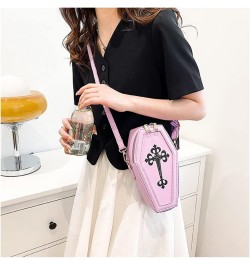 Fashion Coffin Bags for Women Gothic Purse Shoulder Bag Girls Funny halloween purses and handbags Crossbody Bag Purple $12.99...