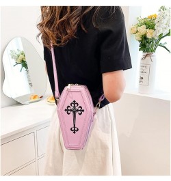 Fashion Coffin Bags for Women Gothic Purse Shoulder Bag Girls Funny halloween purses and handbags Crossbody Bag Purple $12.99...