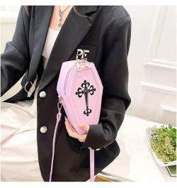 Fashion Coffin Bags for Women Gothic Purse Shoulder Bag Girls Funny halloween purses and handbags Crossbody Bag Purple $12.99...