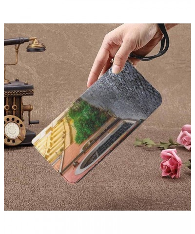 Beautiful European Cityscape Womens Clutch Wallet Large Wristlet Zipper Clutch Large Travel Purse Design 7 $15.99 Clutches