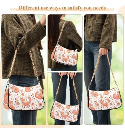 Shoulder Bag Fox Flora Cute Women Clutch Handbag Shoulder Purch Date Chain Bag Tote Bag Spring Holiday Birthday Gift for Girl...