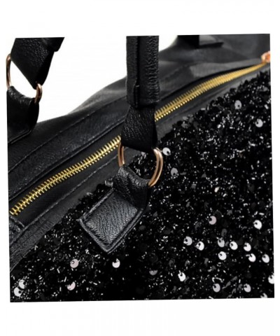 2 Pcs Sequin Tote Shoulder Bag Black Handbag Chic Crossbody Bag Women Bag Ladies Hand Bags Lady Bag Tote Black $12.67 Crossbo...