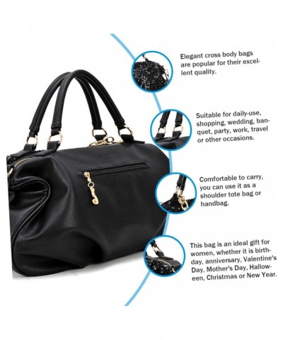 2 Pcs Sequin Tote Shoulder Bag Black Handbag Chic Crossbody Bag Women Bag Ladies Hand Bags Lady Bag Tote Black $12.67 Crossbo...