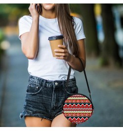 Black Floral Flower Tropical Crossbody Bag for Women Teen Girls Round Canvas Shoulder Bag Purse Tote Handbag Bag Multi16 $12....