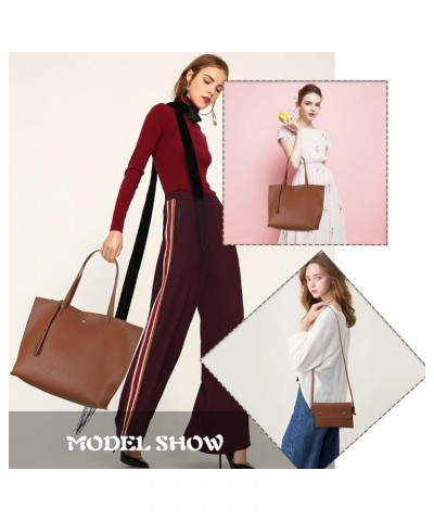 Women's Faux PU Leather Tote Shoulder Purses Bag for women, Big Capacity Tassel Handbag 1kl5386-brown8002-1 $10.75 Totes