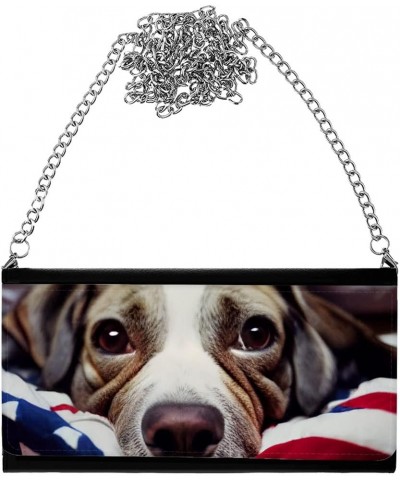 US Flag Women's Wallet Clutch - Dog Clutch for Women - Art Women's Wallet Clutch $18.80 Clutches