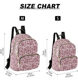 Fashion Backpack Mini Backpack Purse Casual Daily Backpack Leopard Rose Gold for Travel for College Work Medium $18.24 Backpacks